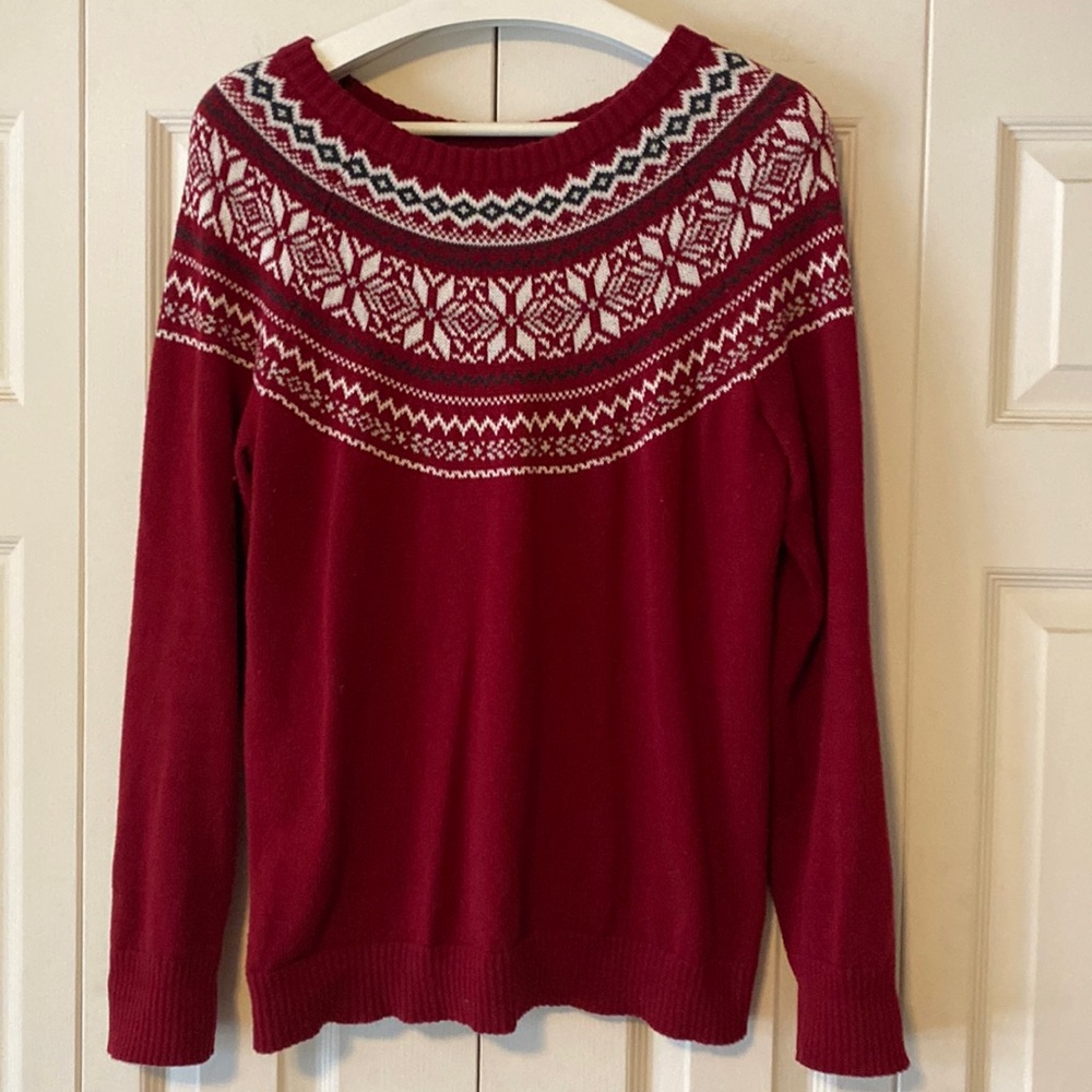 Fair isle cozy sweater! Size M